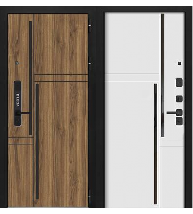 Verto-4 Орех пекан/Эмалит белый