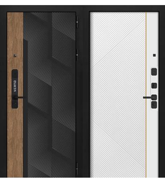 Verto-6 Орех пекан/Эмалит белый