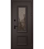 Уличная дверь ЗИМА 502 термо муар коричневый/велуто бьянко