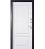 Входная дверь Tepla-1 Букле графит/Шагрень белая