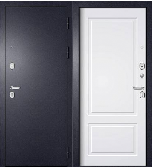 Tepla-1 Букле графит/Шагрень белая