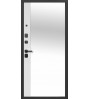 Стальная дверь 9см черное зеркало МДФ сатин черный