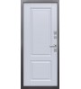 Стальная уличная дверь TERMO-2 букле графит/эмалит белый