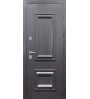 Стальная уличная дверь TERMO-2 букле графит/эмалит белый