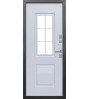 Стальная уличная дверь TERMO-3 со стеклопакетом (графит)
