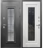 Стальная уличная дверь  TERMO-4 графит стеклопакет