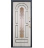 Стальная дверь VITRA 13см винорит патина/грецкий орех