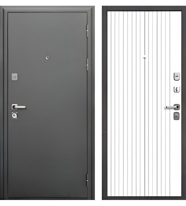 Mega-10 Букле графит/Белый матовый