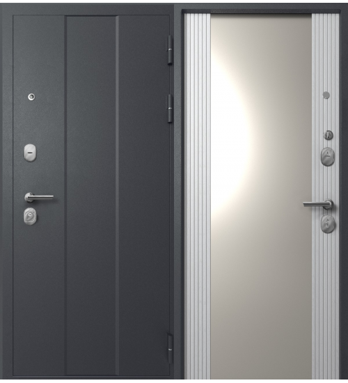 Mega-5 Графит муар/Белый снег