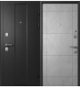 Входная дверь Mega-7 Черный муар/Бетон снежный