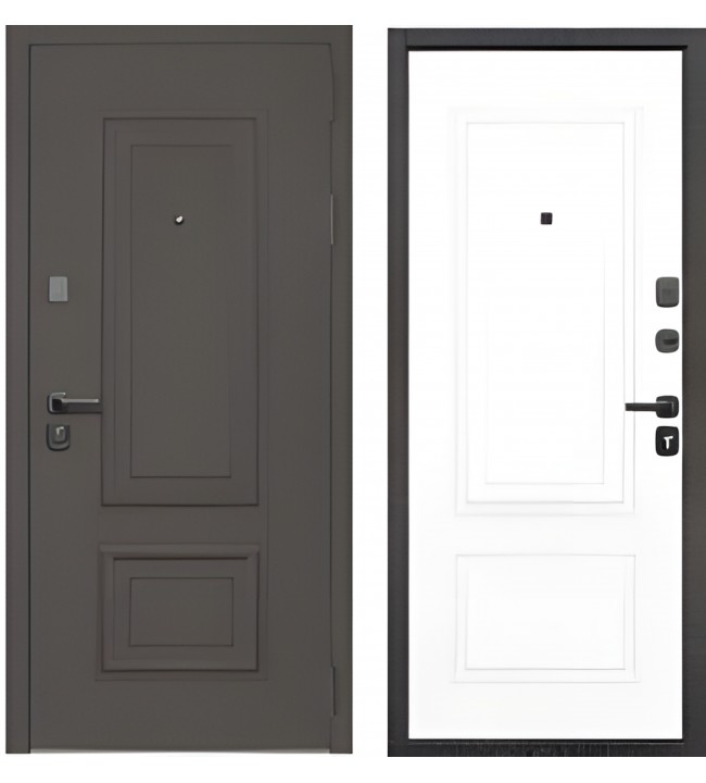 Mega-9 Муар меланж/Белый матовый