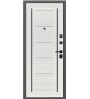 Входная дверь Mega-8 Букле графит/Графит белый