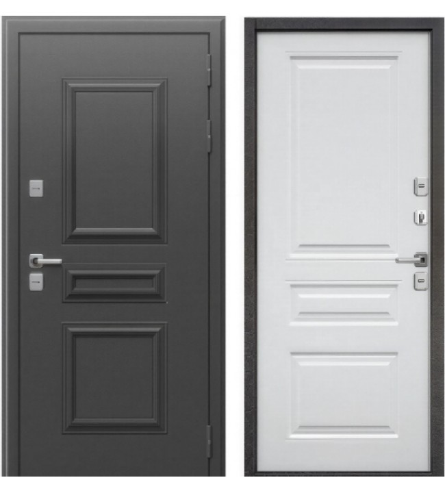 Termo-7 Букле графит / Белый матовый