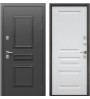 Входная дверь Termo-7 Букле графит / Белый матовый