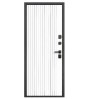Входная дверь Termo-9 Букле графит / Белый матовый