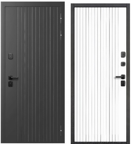 Termo-9 Букле графит / Белый матовый