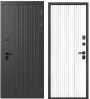 Входная дверь Termo-9 Букле графит / Белый матовый