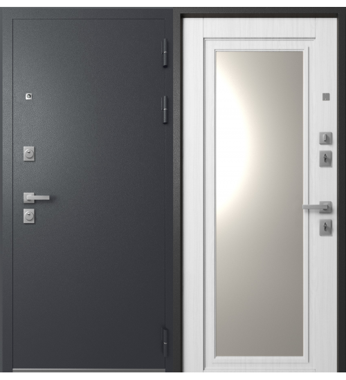 S-6 Графит муар/Белое дерево