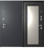 Входная дверь S-6 Графит муар/Ясень Дип Графит