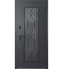 Входная дверь Termo SP-1 Графит Муар/Белый Снег