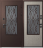 Входная дверь Termo SP-30 Шоколадный муар/Астана Эш Уайт