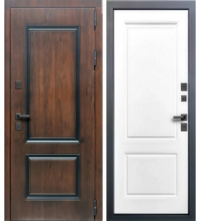 TermoWOOD-2 Грецкий орех/Белый матовый