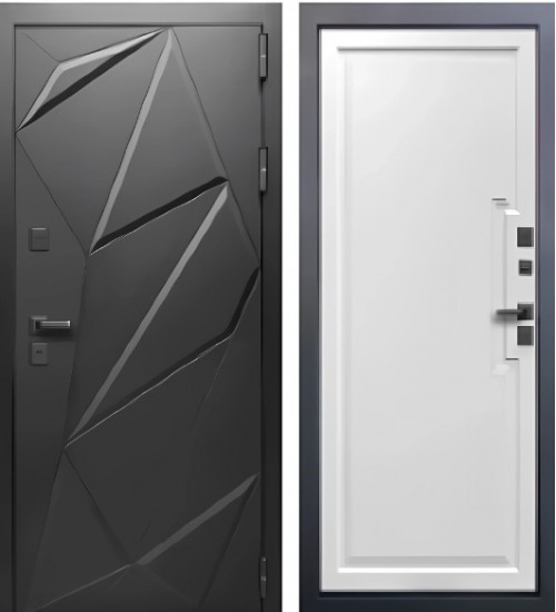 TermoWOOD-1 Черный муар/Белый матовый