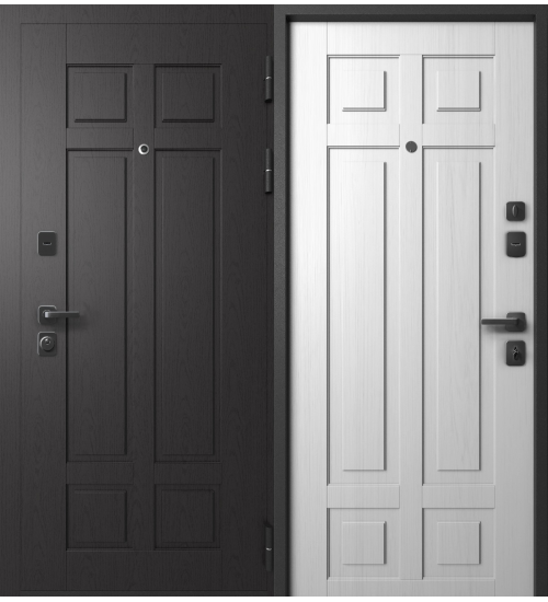 W-1-2025 Черный муар/Белый снег