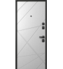 Входная дверь W-2-2025 Бетон графит/Белое дерево