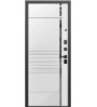 Входная дверь WOOD-3 Чёрный/Белый матовый