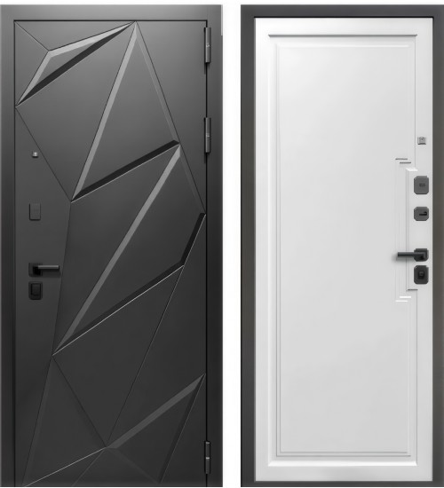 WOOD-4 Чёрный/Белый матовый