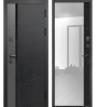 Входная дверь WOOD-5 Графит черный/Черный