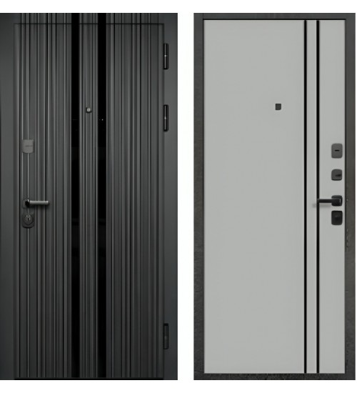 WOOD-7 Черная шагрень/Серая шагрень