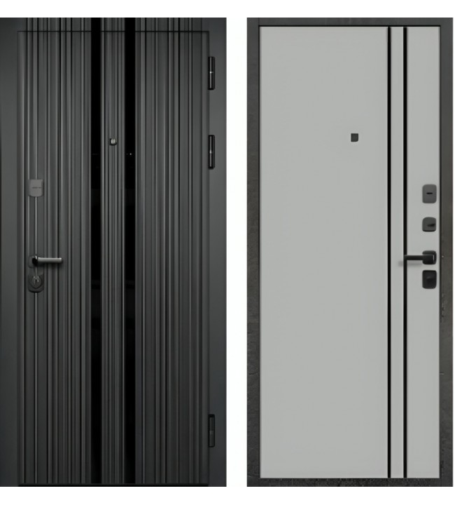 WOOD-7 Черная шагрень/Серая шагрень