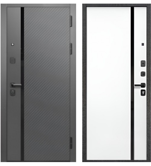 WOOD-6 Графит софт/Белый матовый