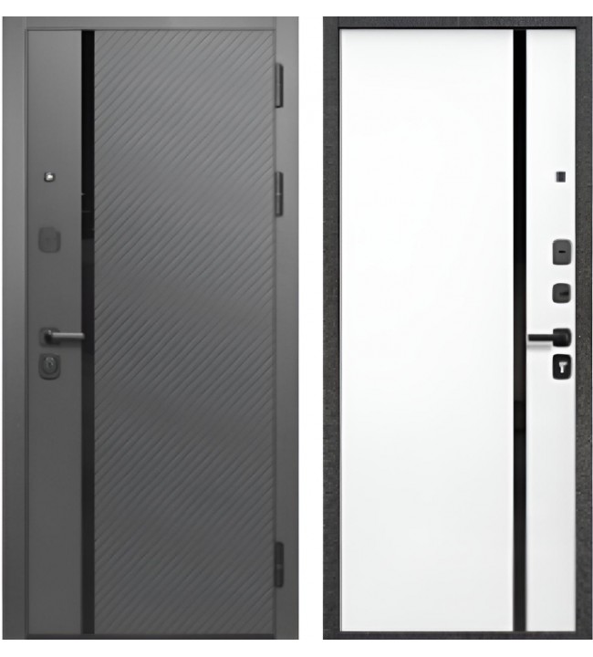 WOOD-6 Графит софт/Белый матовый