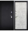 Стальная дверь Эталон А-5 черный муар/бетон лофт грей