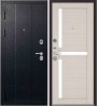 Стальная дверь Эталон Х-16 черный шелк/лиственница