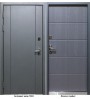 Уличная дверь Агат ТД-1 термо серый муар/лапачо графит