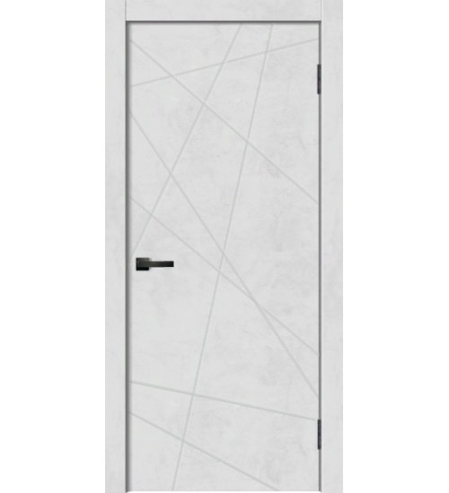 Дверь GEO-1 бетон снежный ПВХ