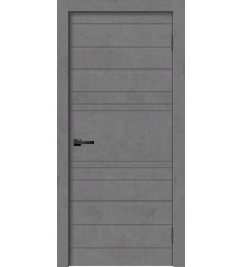 Дверь GEOMETRY-2 бетон графит ПВХ