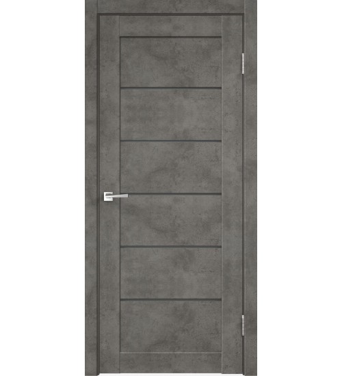 Дверь Loft-1 3D flex бетон темно-серый