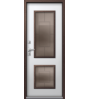Стальная дверь с терморазрывом Т-1 Premium Центурион Шоколад муар/Кашемир белый