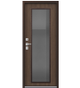 Металлическая дверь Т-11 Шоколад муар/Миндаль