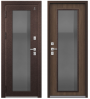 Металлическая дверь Т-11 Шоколад муар/Миндаль