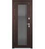 Металлическая дверь Т-11 Шоколад муар/Полярный дуб