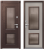 Стальная дверь с терморазрывом Т-1 Premium Центурион Шоколадный муар/Кашемир грей