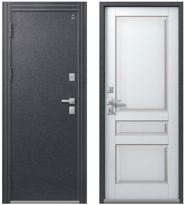 Т-2 Антрацит муар/Кашемир белый