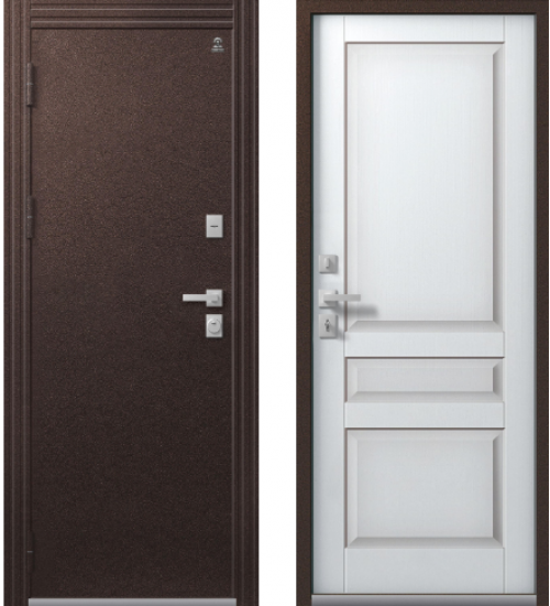 Т-2 Шоколадный муар - Кашемир белый