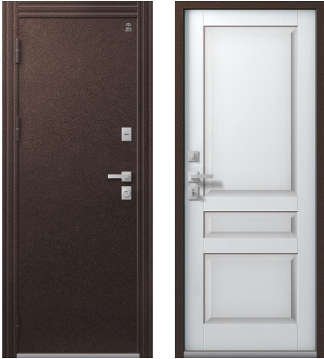 Т-2 Шоколадный муар - Кашемир белый